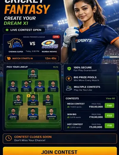143satta (143 satta) fantasy cricket & matchday visual 3